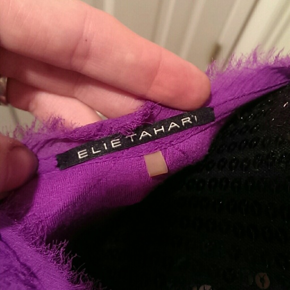 100% Silk ELIE TAHARI Sleeveless Blouse LINED! - Picture 7 of 8